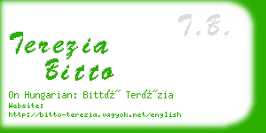 terezia bitto business card